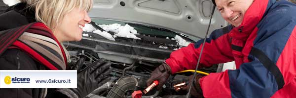 batteria auto congelata