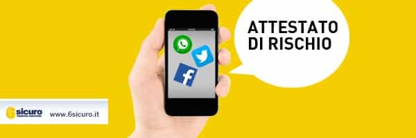 Ora l'attestato di rischio è spedito via Facebook e WhatsApp