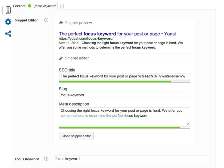 WordPress SEO by Yoast plugin WordPressSEO