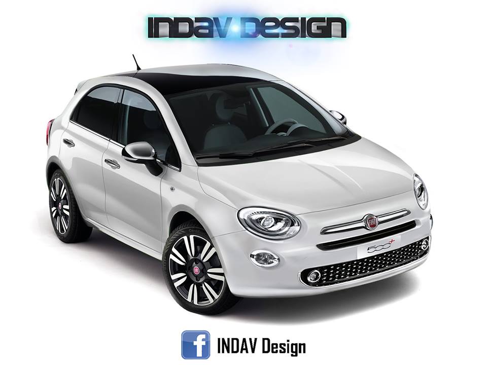 Fiat 500 5 porte indav design