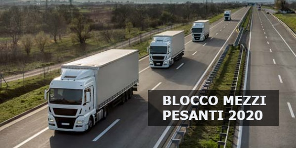 Blocco mezzi pesanti: come funziona e il calendario per il 2020