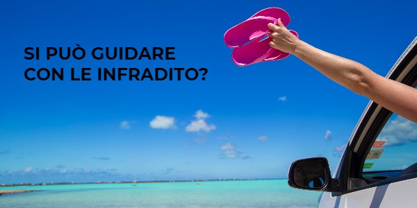 si può guidare con le infradito