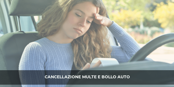 cancellazione multe bollo auto