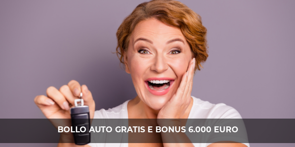 auto elettrica bollo gratis bonus 6000 euro