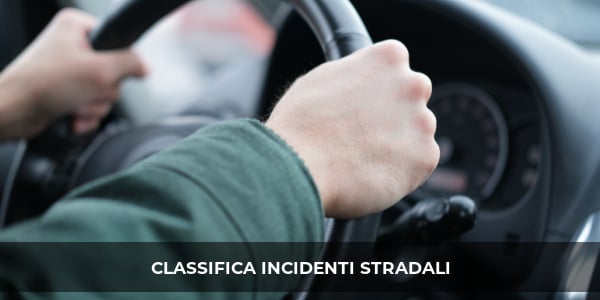 rc auto classifica incidenti stradali