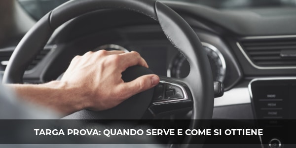 targa prova auto