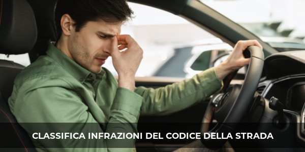 classifica infrazioni codice della strada