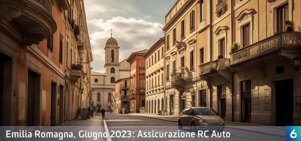 Osservatorio Prezzi Assicurazione Auto in Emilia Romagna in Giugno 2023