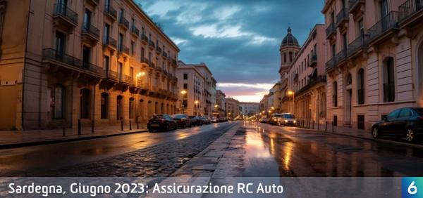 Osservatorio Prezzi Assicurazione Auto in Sardegna in Giugno 2023