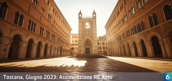 Osservatorio Prezzi Assicurazione Auto in Toscana in Giugno 2023