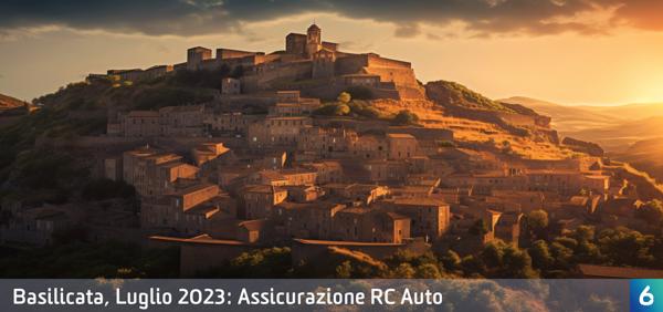 Osservatorio Prezzi Assicurazione Auto in Basilicata in Luglio 2023