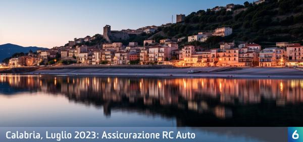 Osservatorio Prezzi Assicurazione Auto in Calabria in Luglio 2023