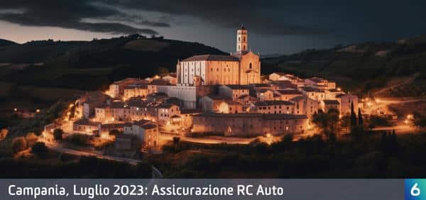 Osservatorio Prezzi Assicurazione Auto in Campania in Luglio 2023