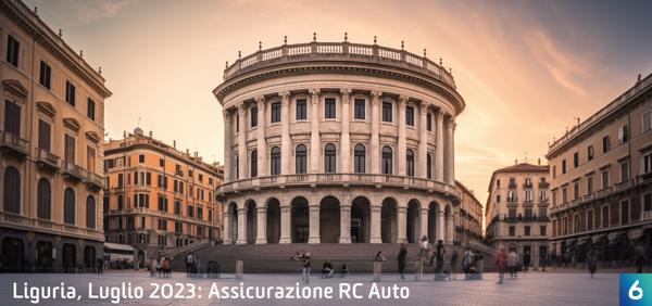 Osservatorio Prezzi Assicurazione Auto in Liguria in Luglio 2023