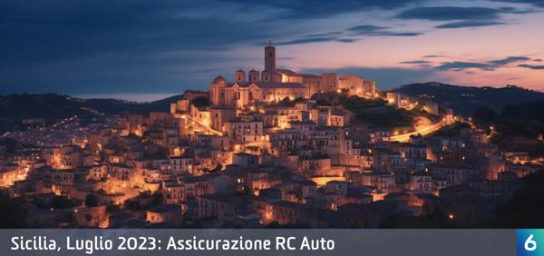 Osservatorio Prezzi Assicurazione Auto in Sicilia in Luglio 2023