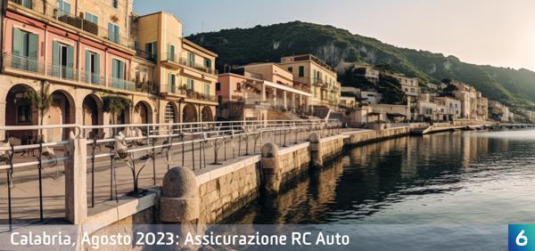 Osservatorio Prezzi Assicurazione Auto in Calabria in Agosto 2023