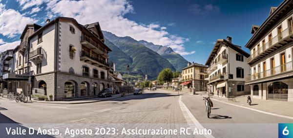 Osservatorio Prezzi Assicurazione Auto in Valle D Aosta in Agosto 2023