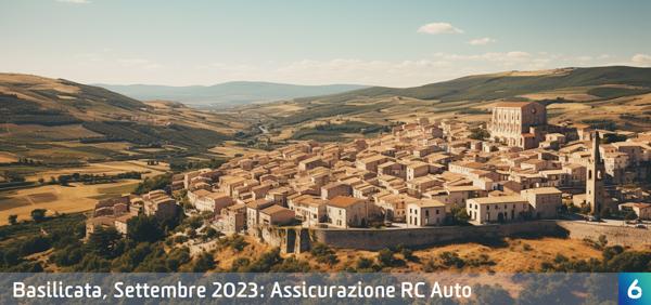 Osservatorio Prezzi Assicurazione Auto in Basilicata in Settembre 2023