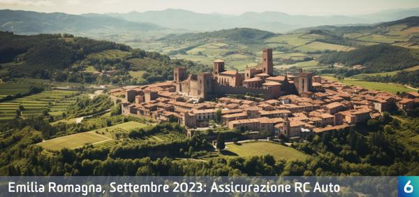 Osservatorio Prezzi Assicurazione Auto in Emilia Romagna in Settembre 2023