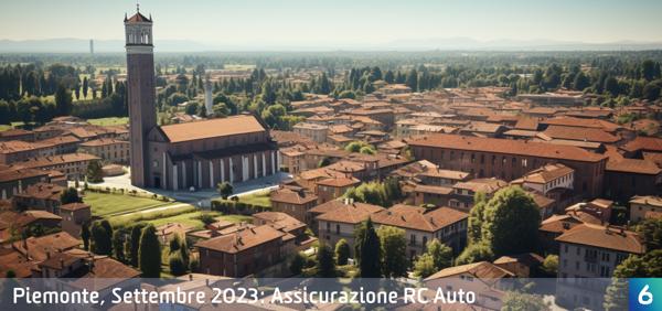 Osservatorio Prezzi Assicurazione Auto in Piemonte in Settembre 2023