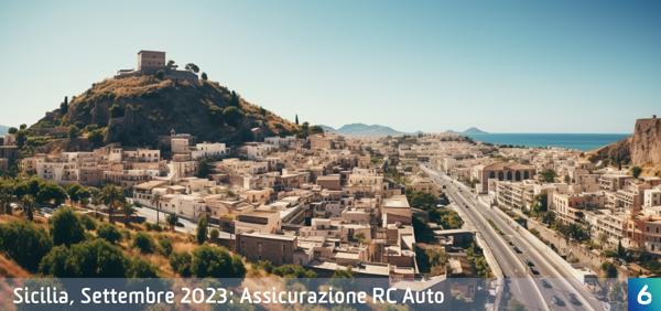 Osservatorio Prezzi Assicurazione Auto in Sicilia in Settembre 2023