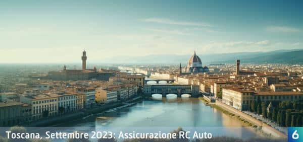 Osservatorio Prezzi Assicurazione Auto in Toscana in Settembre 2023