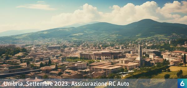 Osservatorio Prezzi Assicurazione Auto in Umbria in Settembre 2023