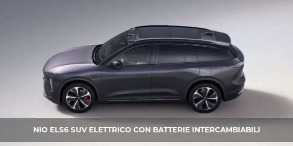 nio el6 suv elettrico batterie intercambiabili