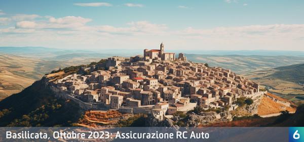 Osservatorio Prezzi Assicurazione Auto in Basilicata in Ottobre 2023