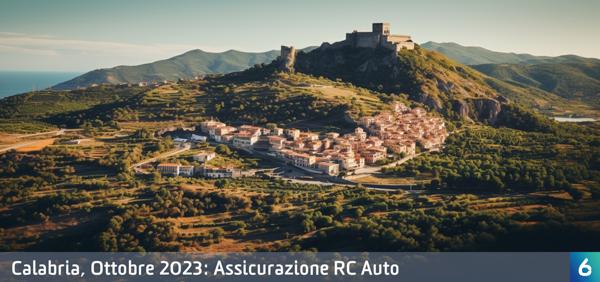 Osservatorio Prezzi Assicurazione Auto in Calabria in Ottobre 2023