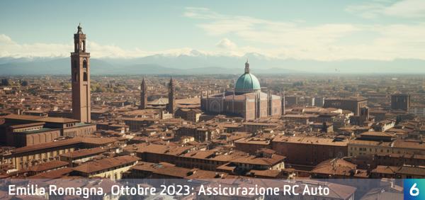 Osservatorio Prezzi Assicurazione Auto in Emilia Romagna in Ottobre 2023