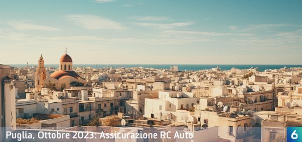 Osservatorio Prezzi Assicurazione Auto in Puglia in Ottobre 2023