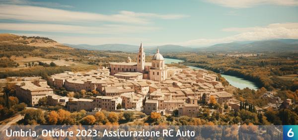 Osservatorio Prezzi Assicurazione Auto in Umbria in Ottobre 2023