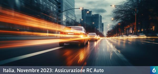 Osservatorio Prezzi Assicurazione Auto in Italia in Novembre 2023