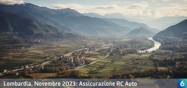 Osservatorio Prezzi Assicurazione Auto in Lombardia in Novembre 2023