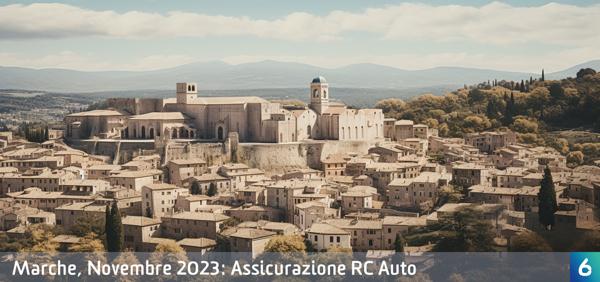 Osservatorio Prezzi Assicurazione Auto in Marche in Novembre 2023