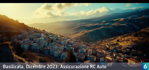 Osservatorio Prezzi Assicurazione Auto in Basilicata in Dicembre 2023