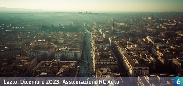 Osservatorio Prezzi Assicurazione Auto in Lazio in Dicembre 2023