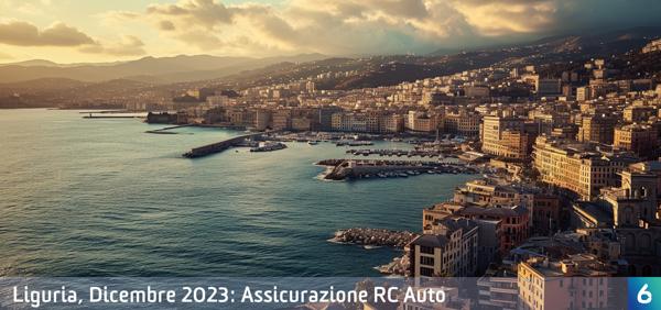 Osservatorio Prezzi Assicurazione Auto in Liguria in Dicembre 2023