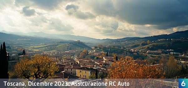 Osservatorio Prezzi Assicurazione Auto in Toscana in Dicembre 2023