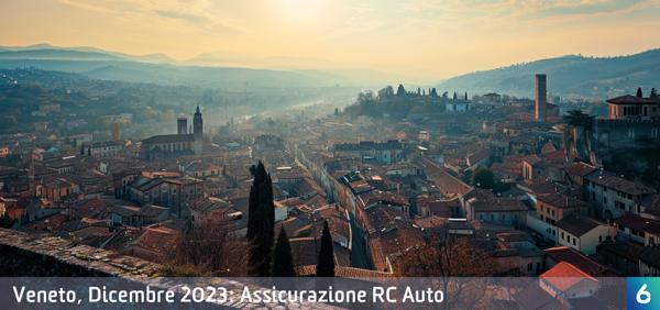 Osservatorio Prezzi Assicurazione Auto in Veneto in Dicembre 2023