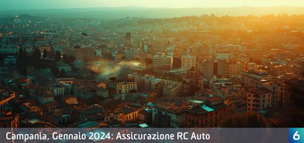 Osservatorio Prezzi Assicurazione Auto in Campania in Gennaio 2024
