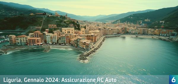 Osservatorio Prezzi Assicurazione Auto in Liguria in Gennaio 2024