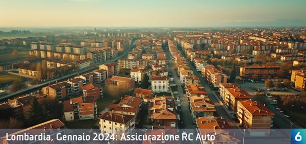 Osservatorio Prezzi Assicurazione Auto in Lombardia in Gennaio 2024