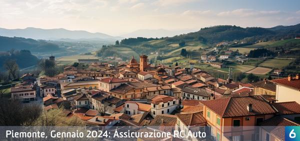 Osservatorio Prezzi Assicurazione Auto in Piemonte in Gennaio 2024