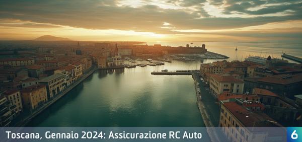 Osservatorio Prezzi Assicurazione Auto in Toscana in Gennaio 2024