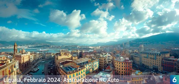 Osservatorio Prezzi Assicurazione Auto in Liguria in Febbraio 2024
