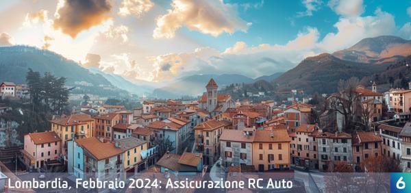 Osservatorio Prezzi Assicurazione Auto in Lombardia in Febbraio 2024