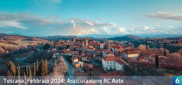Osservatorio Prezzi Assicurazione Auto in Toscana in Febbraio 2024
