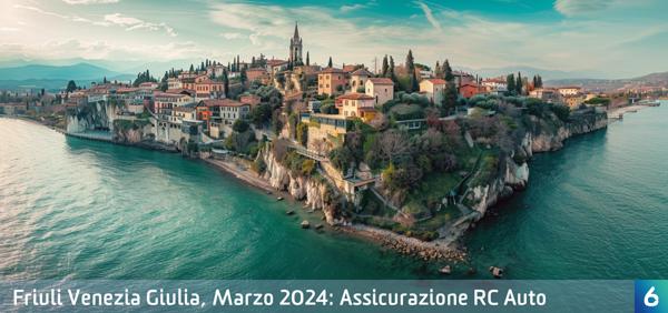 Osservatorio Prezzi Assicurazione Auto in Friuli Venezia Giulia in Marzo 2024